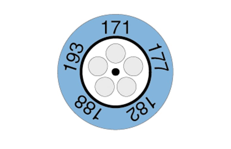 0646 0076 - Indicador de temperatura tipo reloj testoterm