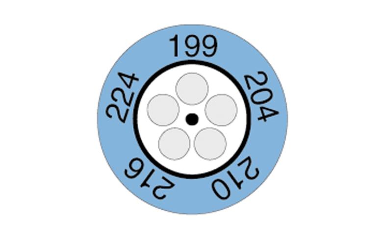0646 0077 - Indicador de temperatura tipo reloj testoterm